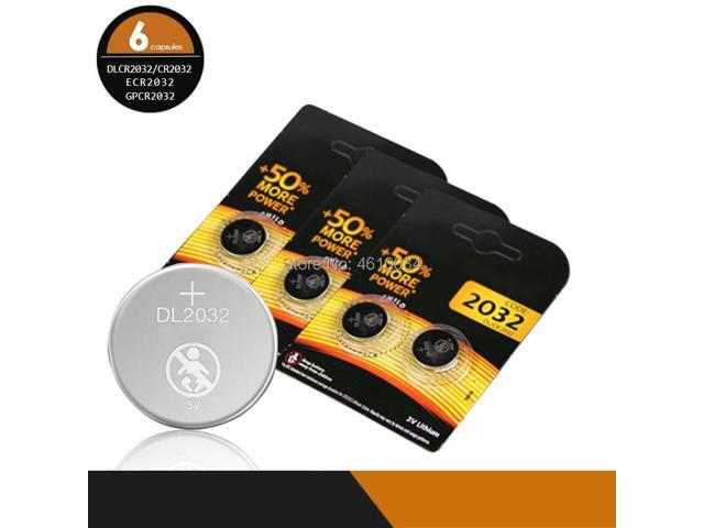 6pcs for DURACELL brand battery for cr2032 3v button cell coin batteries for watch toy computer cr 2032 DL2032 ECR2032