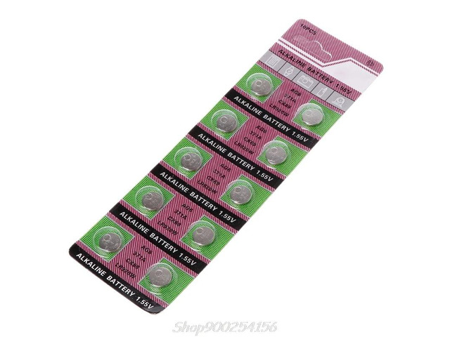 10PCS Alkaline Battery AG6 1.55V Button Coin Cell 371 SR920SW LR920 SR927 171 370 L921 LR69 SR920 Watch Batteries Au03 20