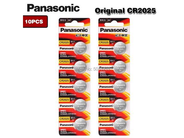 10pc Lithium Button Cell Battery CR2025 Watches 3V Control Toy Batteries For LED Lights Toys Watches