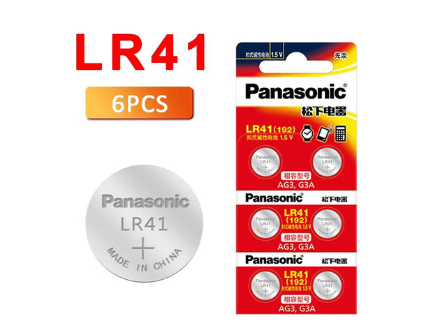 6pcs 192 1.5V 0%Hg Button Cell Batteries LR41 192 SR41 AG3 G3A L736 192 392A For