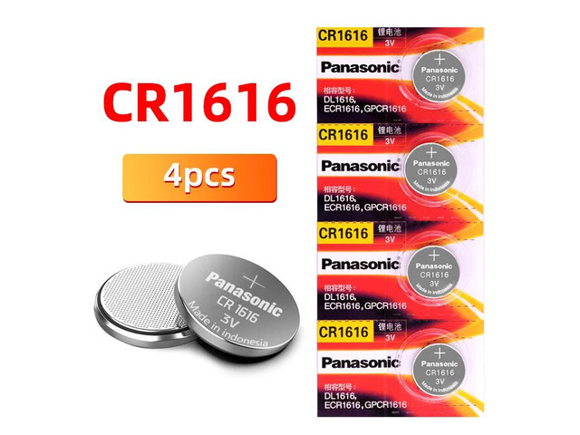 Brand 4PCS Cr1616 Coin Cell Button 3 V Batteries For Auto Remote Control Electri