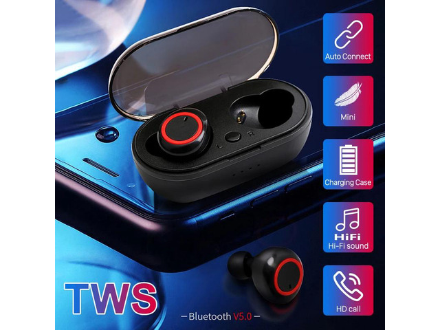 A2 TWS Bluetooth Earphones Control Button Wireless 5.0 Bluetooth Headhones Sport