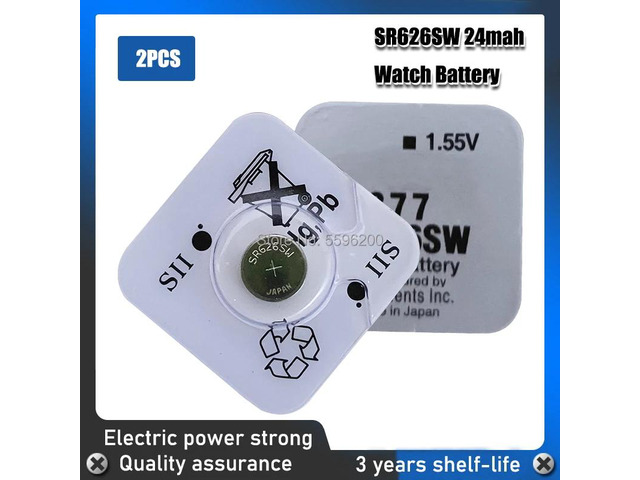 2pcs FOR SEIZAIKEN 377 376 177 SR626SW 626 SR626 V377 AG4 Watch Battery Silver Oxide Button Coin Cell MADE IN JAPAN