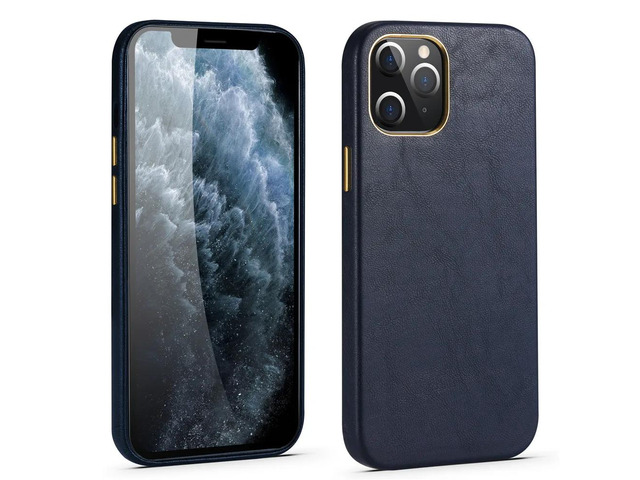Luxury Genuine Leather Back Cover For iPhone 11 12 Pro Max X XS XR 7 8 Plus SE 2020 12 Mini Case Real Leather Metal Button