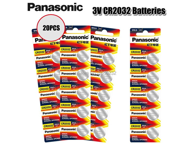 20Pcs brand battery for cr2032 3v button cell coin batteries Suitable Supports W