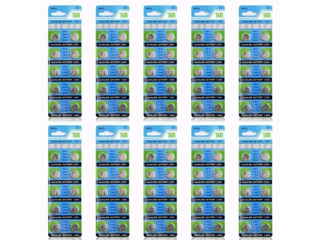 100pcs AG13 LR44 Battery For Remote Control Watches Toy Cell Button Batteries Alkaline L1154 357 G13A SR44W SR1154 Hot Sale