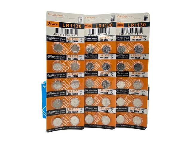 10pcs AG10 1.55v 389A 198 LR54 Button Batteries LR1130 Cell Coin Alkaline Batter