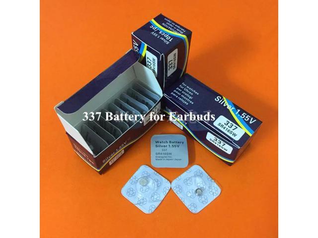 Arrived 50pcs/lot 337 battery SR416SW batteries Silver Oxide 1.55V button cell batteries for mini earpiece wireless smart watch