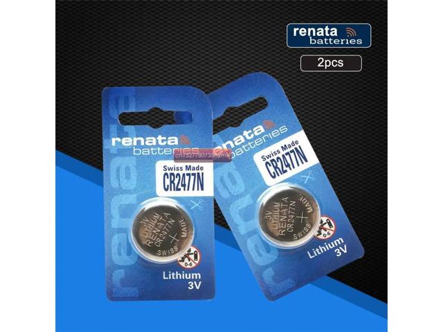 2pack renata lithium Battery CR2477N CR2477 2477 3V For Watch brake light instrumentation car key Button Battery