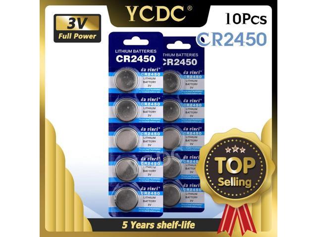 11.11 Big Promotion 10x 3V Lithium Li-ion Watch CoCells Button Battery CR2450 DL2450 BR2450 LM2450 KCR5029 Piles Bouton