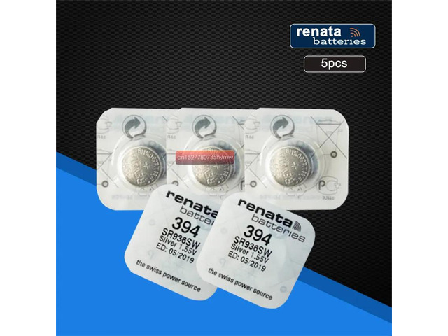 5pack renata 394 SR936SW AG9 Button Battery For Watch Clock Repair Tools Cell Ba