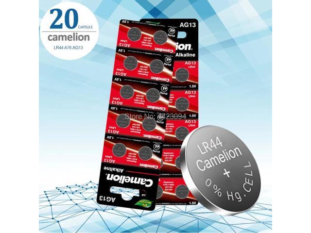 Camelion 20pcs 1.5V Button Cell Battery lr44 Lithium Coin Batteries A76 AG13 G13A LR44 LR1154 357A SR44 Original