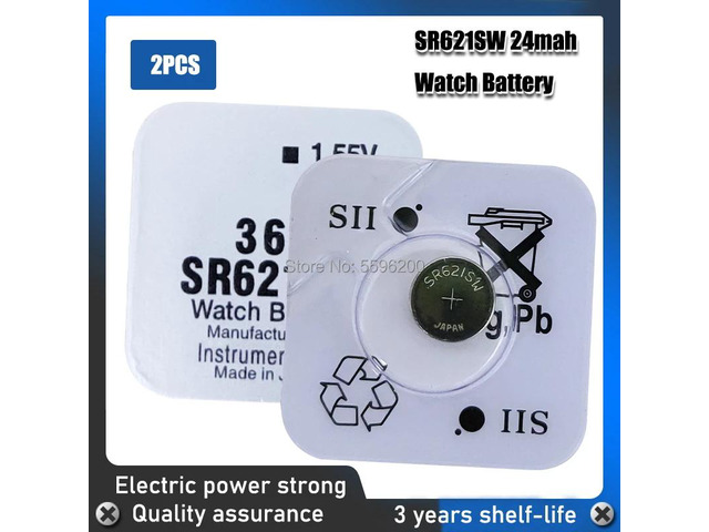 2pcs/lot FOR SEIZAIKEN 364 SR621SW AG1 LR621 SR621 164 LR60 L621 1.55V Button Ce