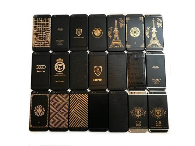 Replacement Black Luxurious Housing for iphone 6 Back Cover Chassis Middle Frame Battery Door Black with Card Tray and Buttons