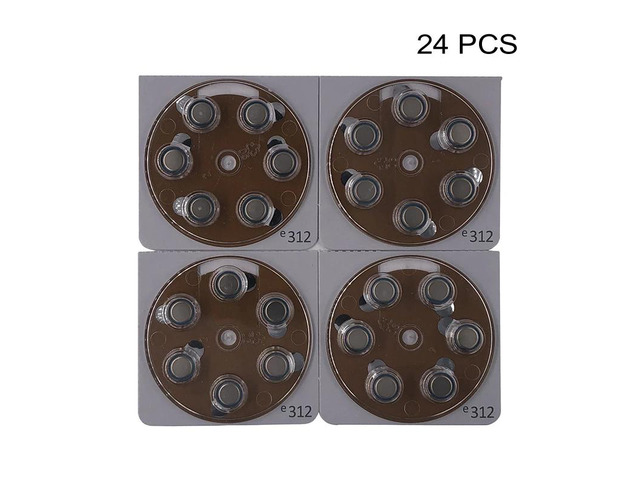 Zinc-Air Hearing Aid Battery PR41 1.4V Brown Tab Button Cell Power Batteries e312 Replaces A312 312 312A DA312 P312 S312 ZA312