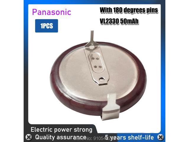 for VL2330 2330 VL2330/HFN 3V 50mah 180 Degrees Rechargeable Lithium Battery Coin Cell for Car Key Button