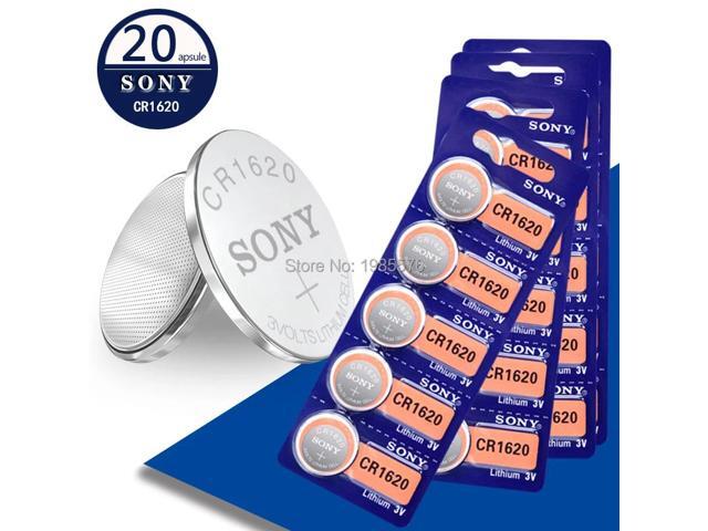 20pcs/Lot FOR SONY CR1620 1620 ECR1620 DL1620 280-208 3V Cell Battery Button Coin Lithium Battery For Watch Toy Car Key