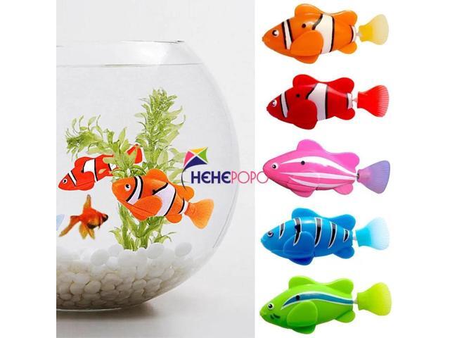 5 Pcs / Set Robot Electronic Fish Swim Toy Battery Included Robotic Pet for Kids Bath Toy Fishing Decorating Act Like Real Fish