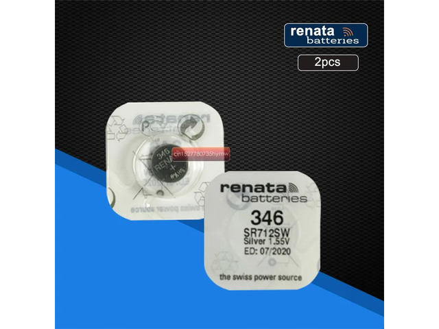 2pack Renata 346 Brand LONG LASTING SR712SW SR712 RENATA Watch Battery Button Co