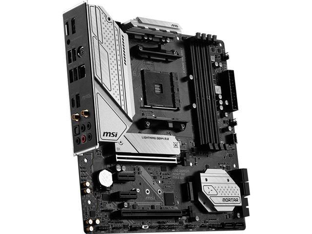 MSI MAG B550M MORTAR MAX WIFI Micro ATX Motherboard, MSI AM4 AMD Motherboard, AMD B550 SATA 6Gb/s PCIe 4.0 DDR4 Wi-Fi 6E, Micro ATX AMD Motherboard