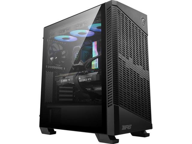 MSI MPG VELOX 100PE AIRFLOW Black ATX Mid Tower Computer Case, Support ATX/ Micro-ATX/ Mini-ITX Motherboard, SPCC Steel /Tempered Glass Side.