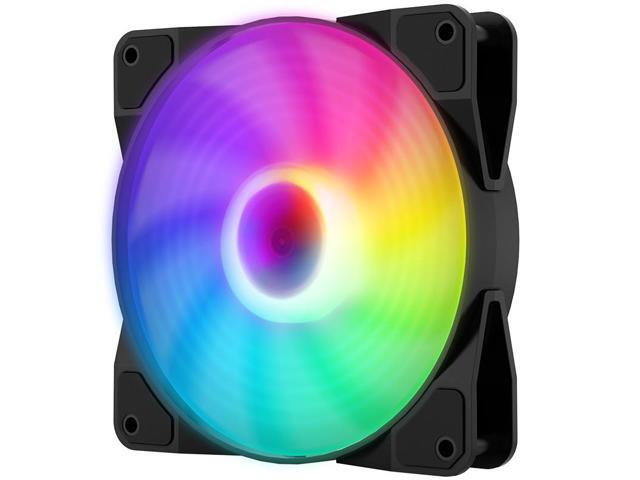MSI MAG F120 ARGB Case Fan Black, PWM intelligent speed regulation/ Streamlined Fan Blade/ 600±200 ~ 1300 ± 10%RPM, MSI Case Fan
