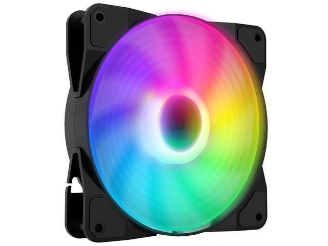 MSI MAG F120 ARGB Case Fan Black, PWM intelligent speed regulation/ Streamlined Fan Blade/ 600±200 ~ 1300 ± 10%RPM, MSI Case Fan