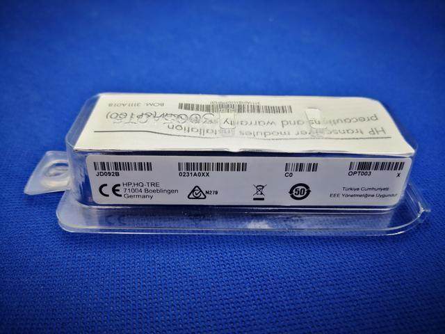 HP JD092B PROCURVE X130 10G SFP+ LC SR TRANSCEIVER JD092-61201 0231A0LG 0231A0XX