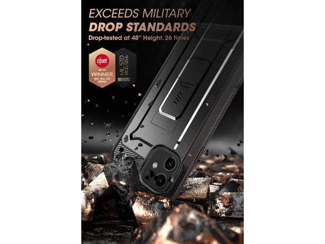 for iPhone 12 Case / iPhone 12 Pro Case with Screen Protector (Unicorn Beetle Pro), [Built-in Stand & Belt-Clip] Full-Body Rugged Protective Phone...