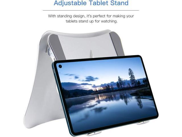 Ergonomic Adjustable Laptop Riser, Computer Stand Laptop Holder Compatible with 10-15.6' Laptops and Tablets (Aluminum, Silver)