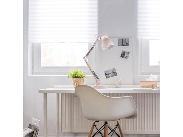 GLOBE Electric 52028 28' Swing Arm Desk Lamp, Matte Rose, Matte White Accents, On/Off Rotary Switch, Partially Adjustable Swing Arm, Home Office...