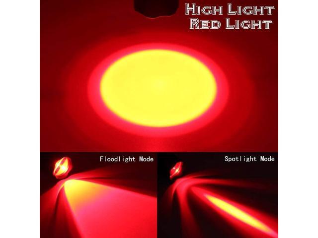DARKBEAM Red Light Flashlight Tactical LED Rechargeable, Zoomable Portable Handheld Red-Light for Fishing Hunting Detector Astrophotography