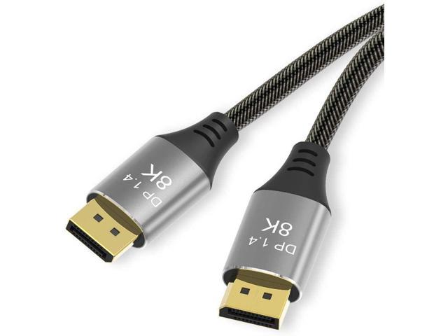 DisplayPort 1.4 Cable, DP 1.4 8K@60Hz 4K@144Hz High Speed 32.4Gbps 3D Slim and Flexible DP to DP Cable3.3ft 8k 4k