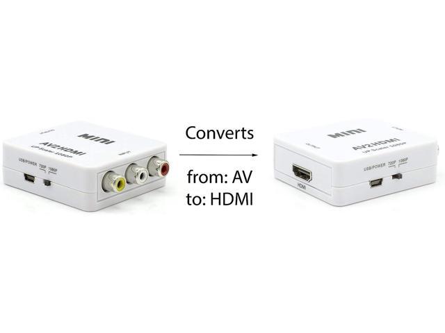 THE CIMPLE CO RCA to HDMI Converter (Analog to Digital Converter) - Converts from RCA/Composite/Red-White-Yellow - Does not Work in Reverse - UP...