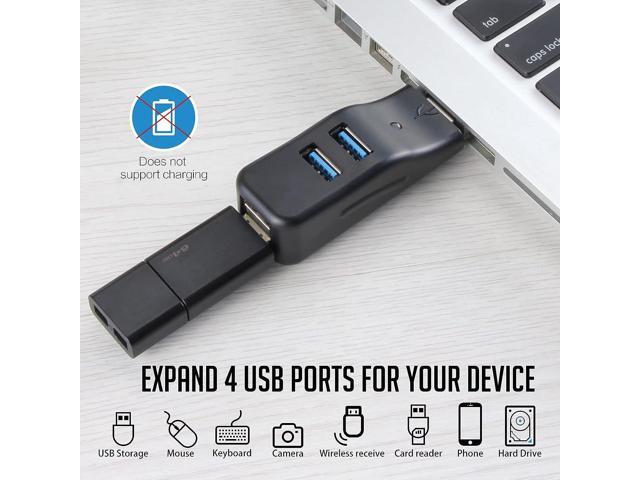 VCOM USB 3.0 Hub for Laptop, Portable 4-Port Data USB Splitter, Mini USB A Port Expander, 5Gbps Fast Data Transfe for Desktop Computer, Surface...