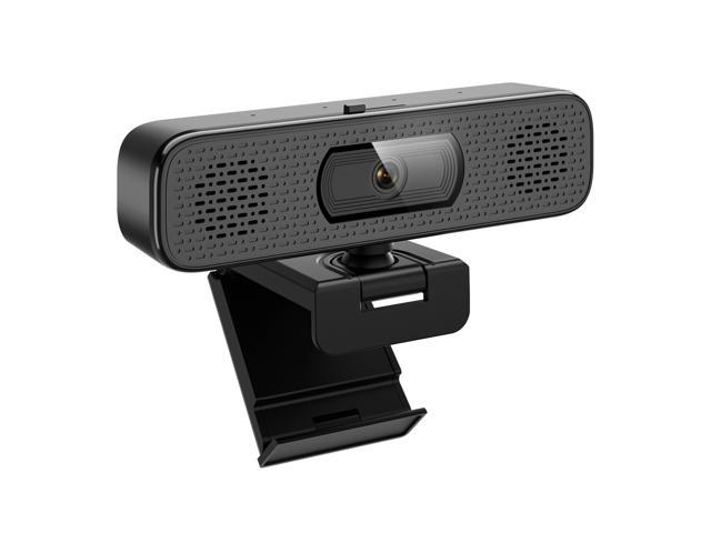 Goaic L32B 2K HD Webcam with 2 Speakers & Built-in Microphone for Computer Laptop, 90 Degree View Angle Autofocus Computer Camera with Privacy.