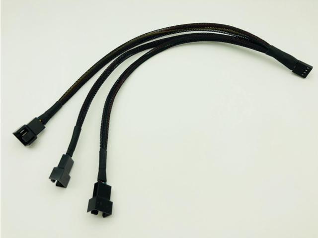 1 to 3 PWM 4P Female to 3/4 Pin PWM Fan Adapter 4Pin Splitter Cable for Computer Case Fan CPU Fan Mining Cooling Fans Hub Cable
