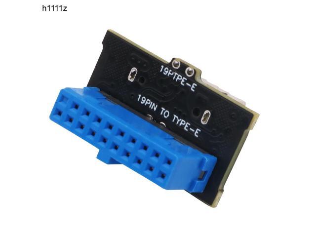 USB 3.0 Internal 19Pin Header to USB 3.1 Type-C 20 Pin Key E Adapter 19pin to TYPE-E Card for USB Type-C Port Front Panel Socket