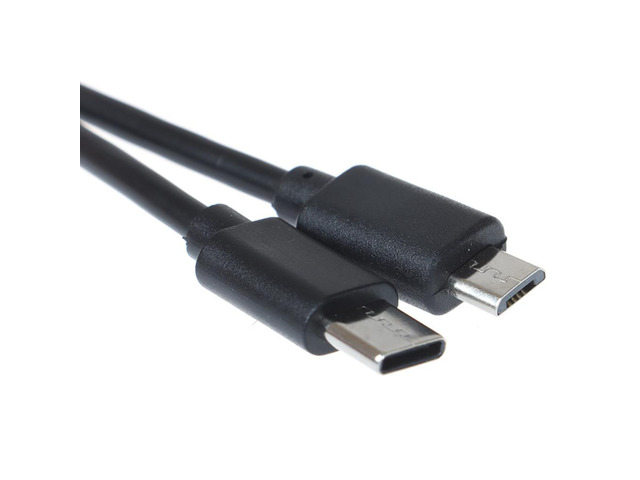 30CM Type-C (USB-C) to Micro USB Male Sync Charge OTG Charger Cable Cord Adapter