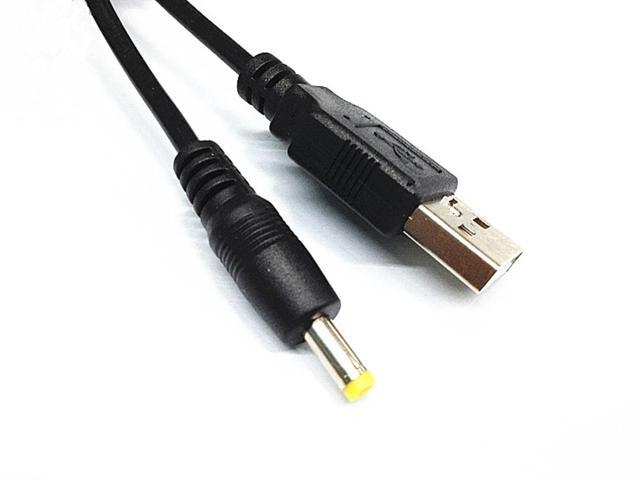 USB-A to DC 5v 4.0mm/1.7mm power adapter cable lead 100cm charger for Sony-PSP for dvd for tablet pc