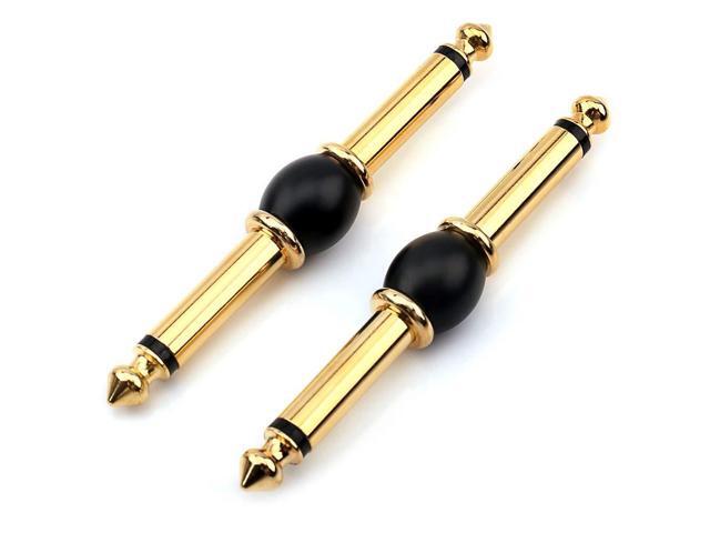 6.35mm 1/4 inch Male Mono Plug TS to 6.35mm 1/4' Male TS Interconnect Audio Adapter Conversion Plug 2pcs/lot