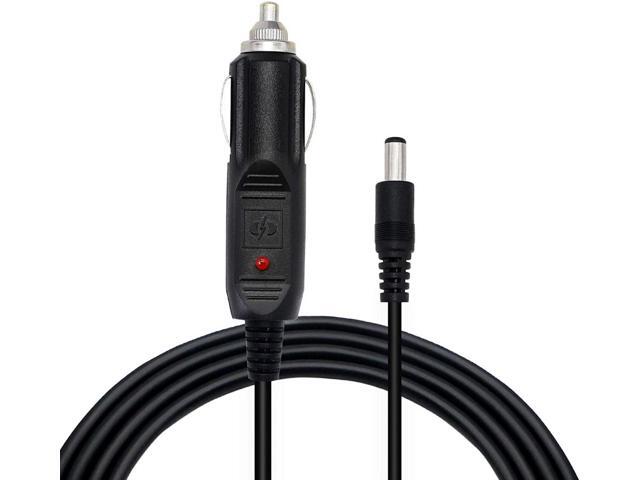 DC5.5x2.1mm Male to 12V 10A Car Cigarette Lighter Plug 18AWG Cable, DC Car Charger Auto Power Supply Cable for Cars, Trucks