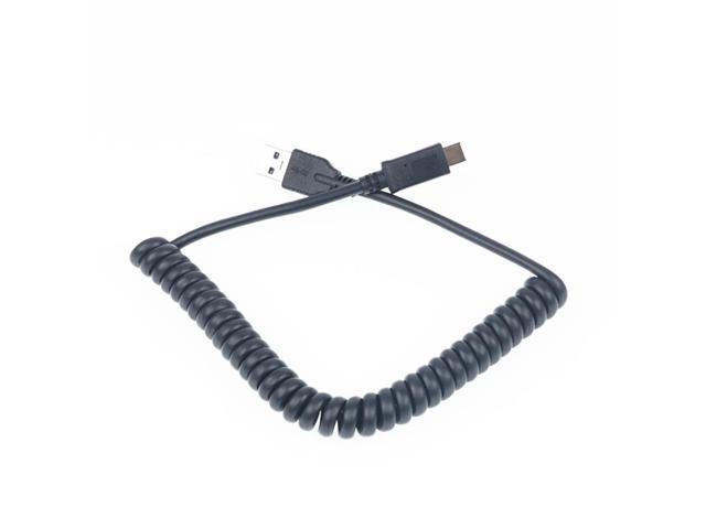 USB 3.0 to Type-C USB-3.1 Cable Cord Spring Coiled Charging Cable for Mobile phone