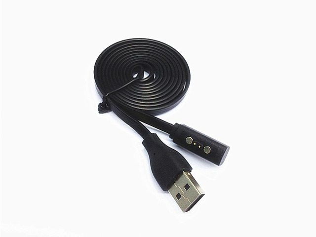 Black USB Power Charger Charging Cable Lead for Pebble Time Smart Watch