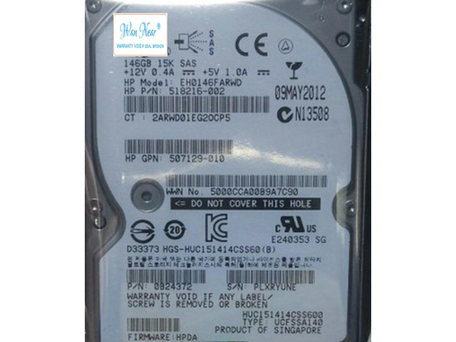 OIAGLH For 652605-B21 653950-001 146G SAS 15K 2.5