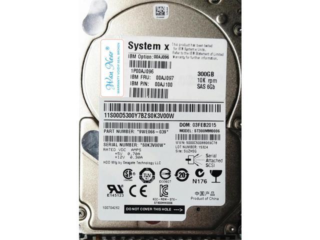 For 00AJ096 00AJ097 300G 10K SAS 2.5 server