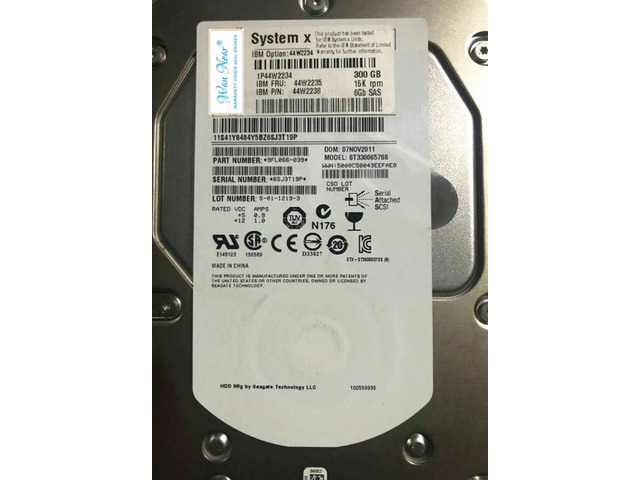 For 44W2235 44W2234 43X0805 43X0802 300G 15K SAS 3.5