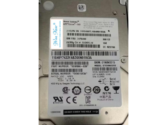 For 300G 15K SAS 2.5 74Y6496 74Y6486 49Y7433 N23780
