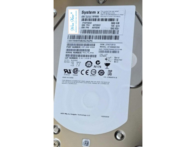 For FRU 49Y6093 300G 15K SAS 3.5 49Y6092 X3650 M4
