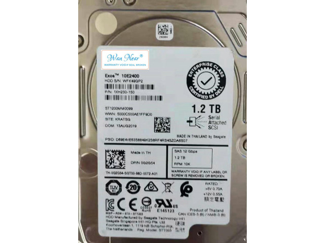 For ST1200MM0099 12G 0G2G54 1.2T 2.5 10K SAS G2G54 1.2TB